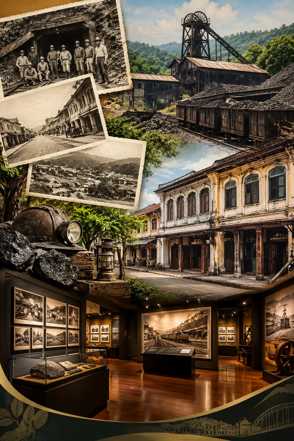 Lanskap alam ilustratif untuk panduan wisata XIN77